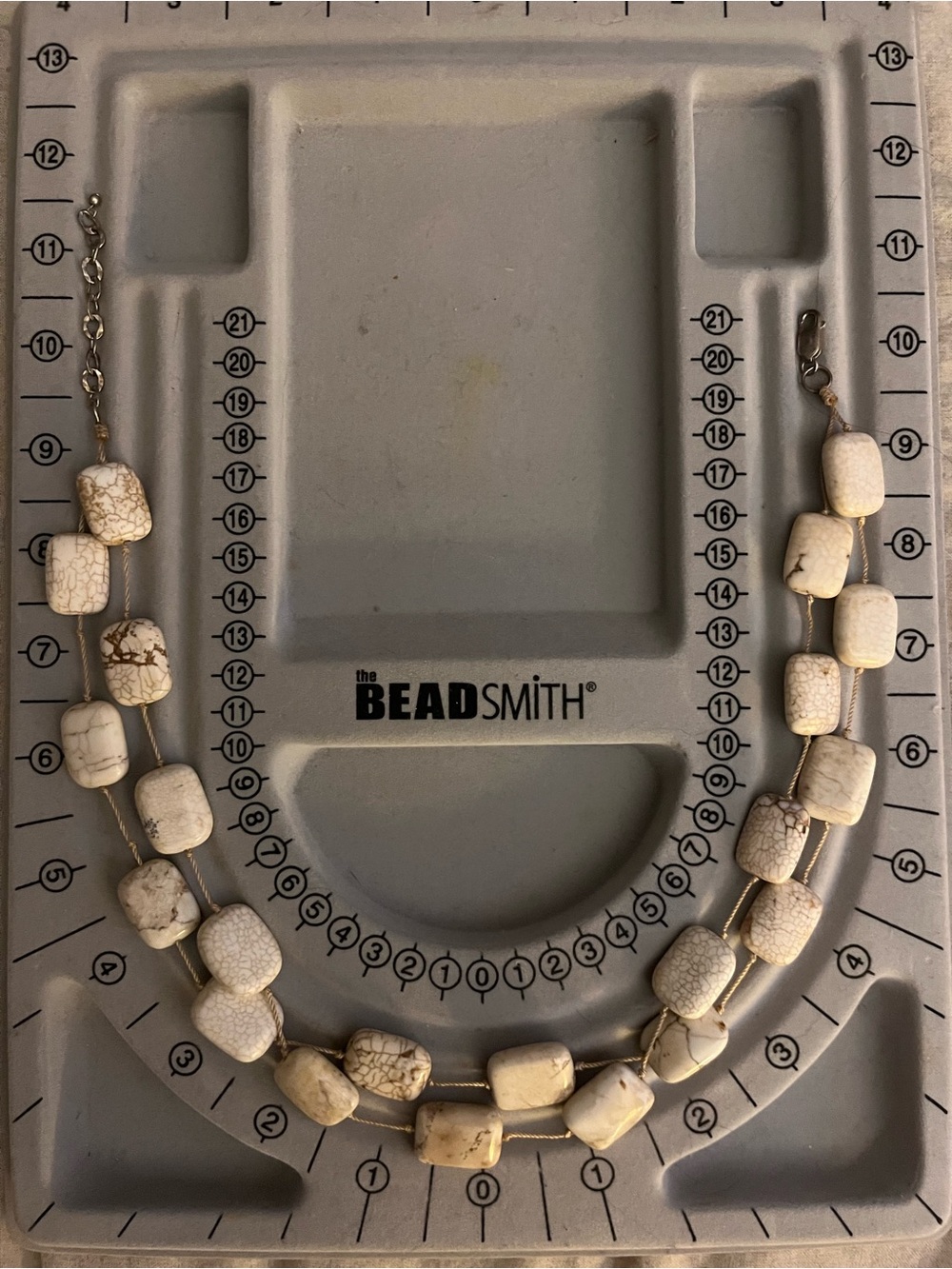 Double-Strand Necklace Beaded Necklace.